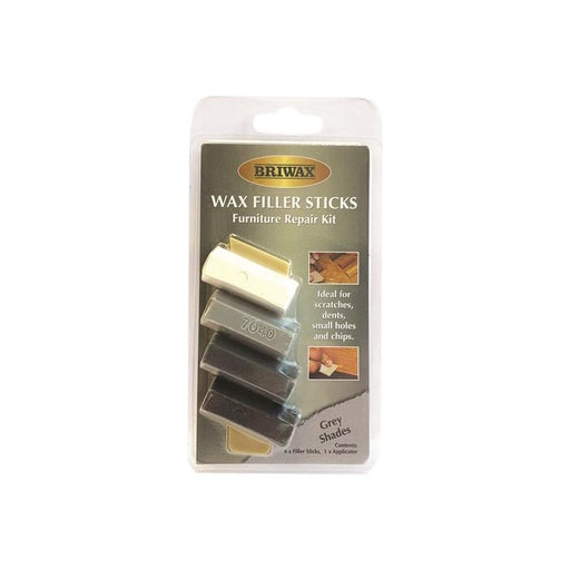 Briwax Wax Filler Sticks Grey Shades (Pack 4) Briwax - RockBottom Northampton