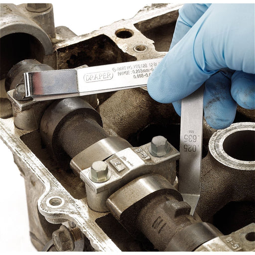 Draper 12 Blade Metric and Imperial Angled Tappet Gauge Draper - Town Tools