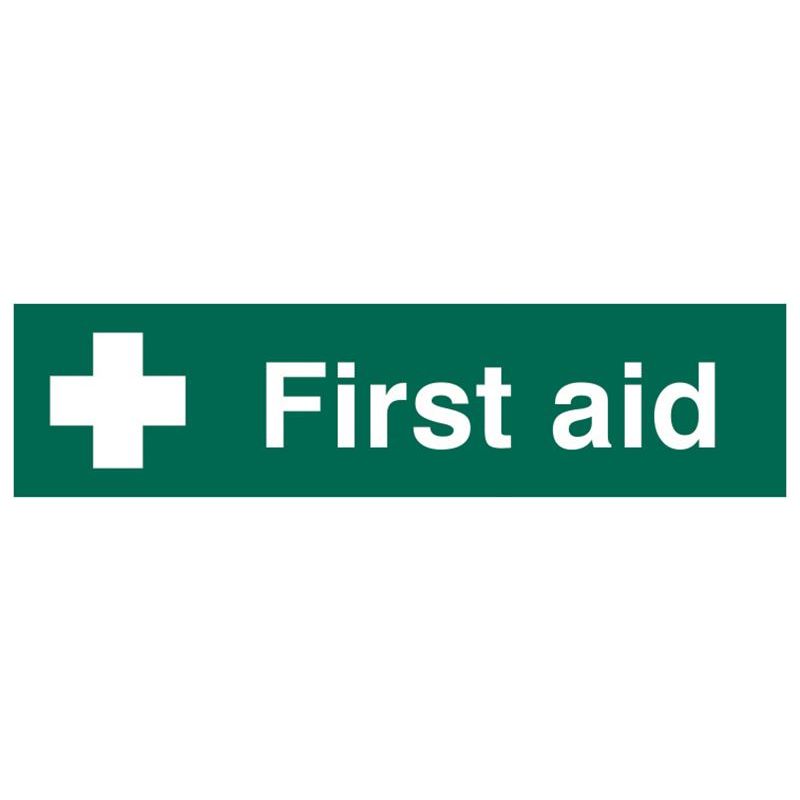Scan First Aid - PVC Sign 200 x 50mm Scan - RockBottom Nothampton
