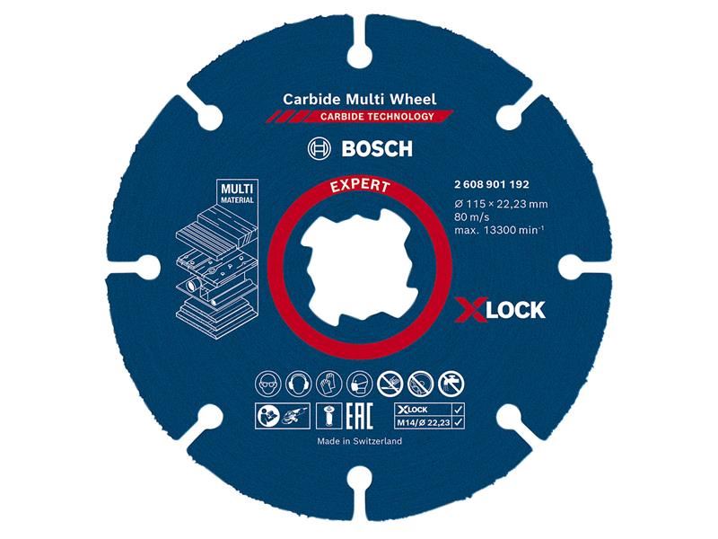 Bosch Powertool Accessories EXPERT Carbide Multi Wheel Cutting Disc 115 x 22.23mm Bosch Powertool Accessories - RockBottom Northampton