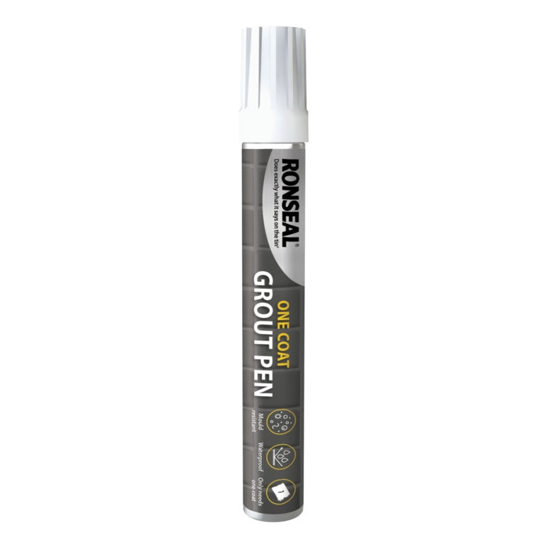 Ronseal One Coat Grout Pen Brilliant White 15ml