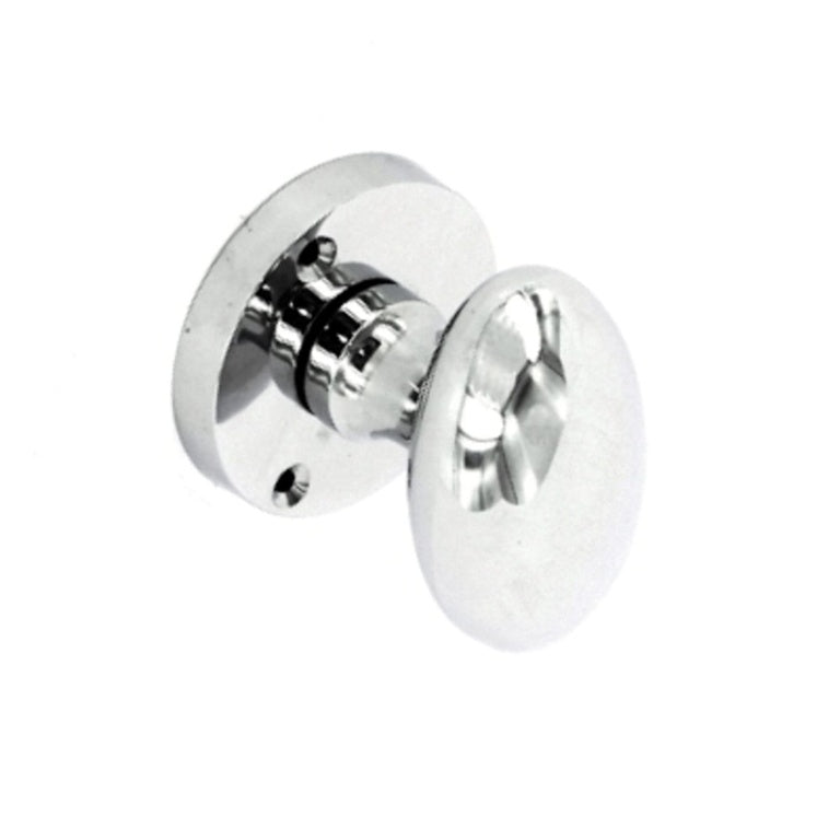 Securit Chrome Oval Mortice Knobs (Pair) 60mm - Pack of 5