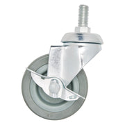 Draper Swivel Bolt Fixing Rubber Castor with Brake, 75mm Diameter, S.W.L. 70kg Draper - Town Tools