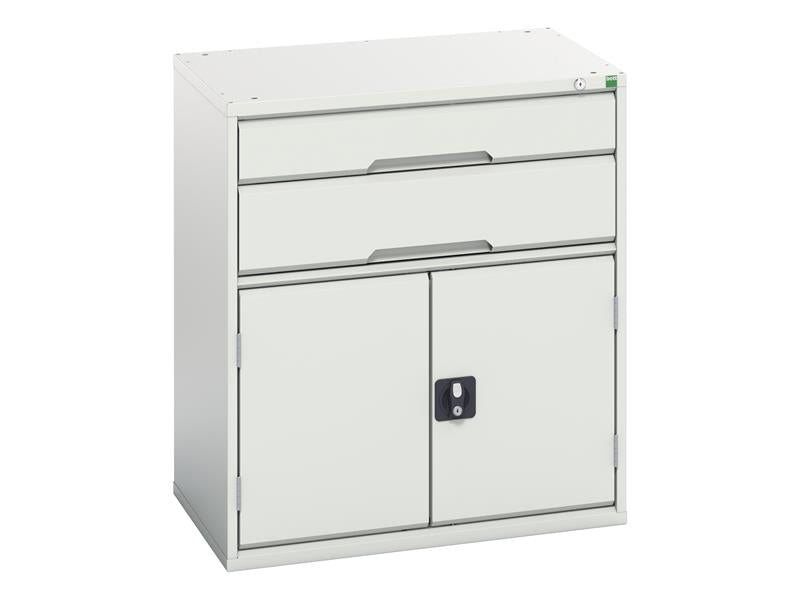 Bott Verso 2 Drawer + Cupboard 900 x 800mm Light Grey