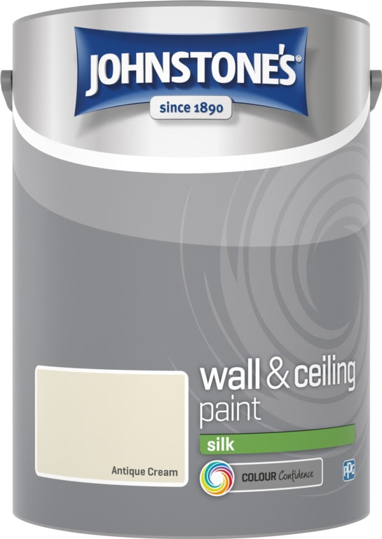 Johnstone's Wall & Ceiling Silk 5L Antique Cream