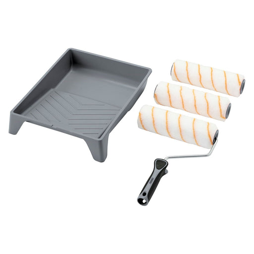 Draper Medium Pile Polyester Paint Roller Set with Soft Grip (5 Piece) Draper - Town Tools