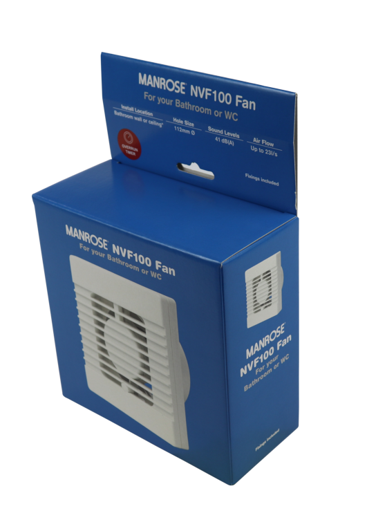 Manrose Vent Timer + Extractor Fan 4"