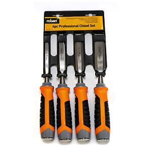 Rolson 4 Piece Pro Wood Chisel Set 10-25mm