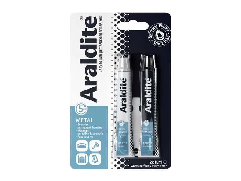 Araldite Steel Epoxy 2 x 15ml Tubes Araldite� - RockBottom Northampton 