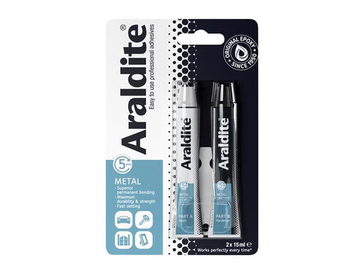Araldite Steel Epoxy 2 x 15ml Tubes Araldite� - RockBottom Northampton 