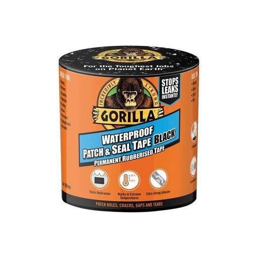 Gorilla Glue Gorilla® Waterproof Patch & Seal Tape 100mm x 3m Black Gorilla Glue - RockBottom Northampton