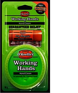 O'Keeffe's Working Hands with Free Lip Repair Promo Pack