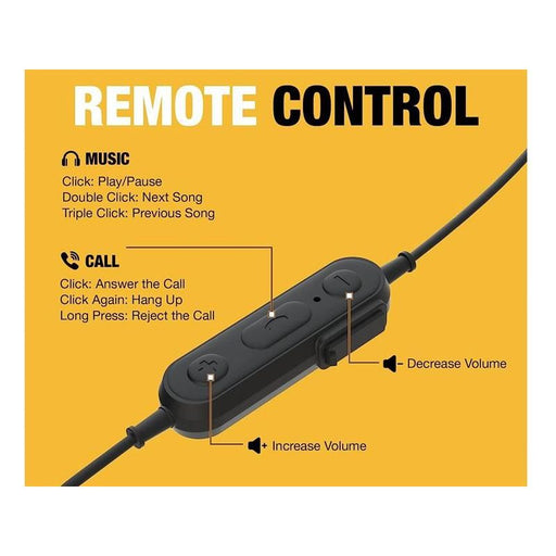 Dewalt Telecoms Jobsite Wired Earphones DEWALT Telecoms - RockBottom Northampton