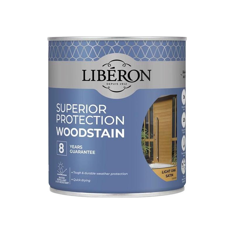 Liberon Superior Protection 8 Year Woodstain Light Oak Satin 750ml Liberon - RockBottom Northampton