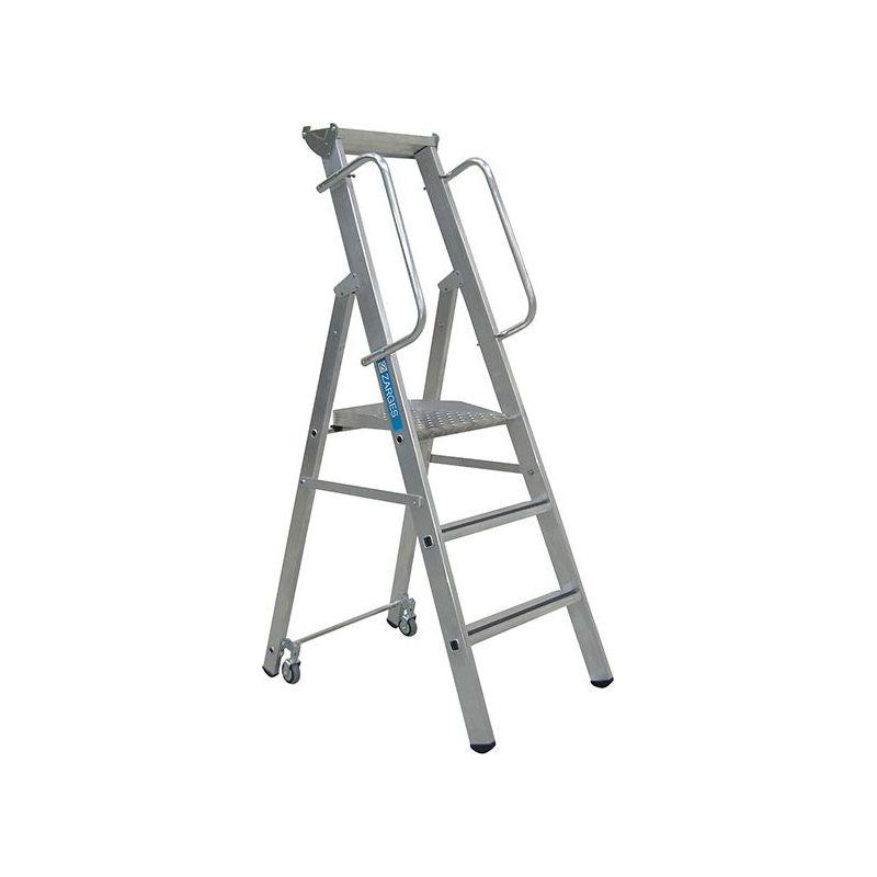Zarges Mobile Mastersteps, Platform Height 0.78m 3 Rungs Zarges - RockBottom Northampton