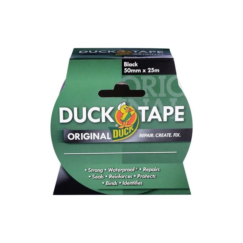 Shurtape Duck Tape® Original 50mm x 25m Black Shurtape - RockBottom Nothampton