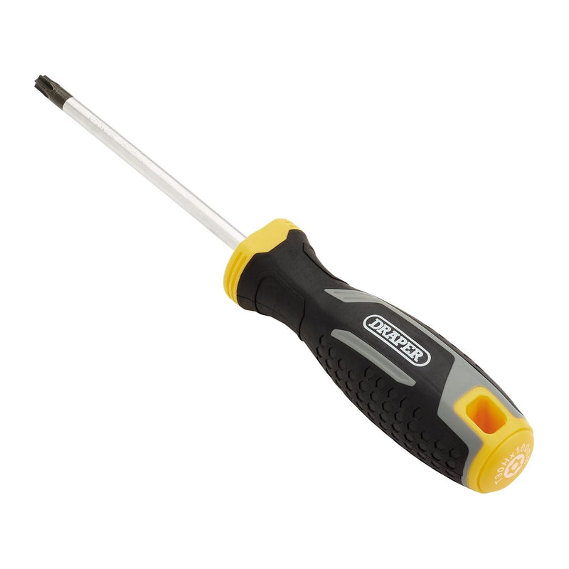 Draper Draper TX-STAR Tamperproof Soft Grip Screwdriver, T30H x 100mm Draper - Town Tools