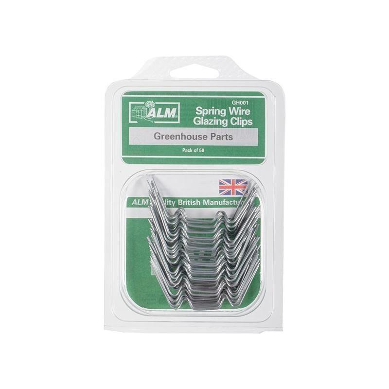 Alm Manufacturing GH001 W Glazing Clips Pack of 50 ALM Manufacturing - RockBottom Northampton 