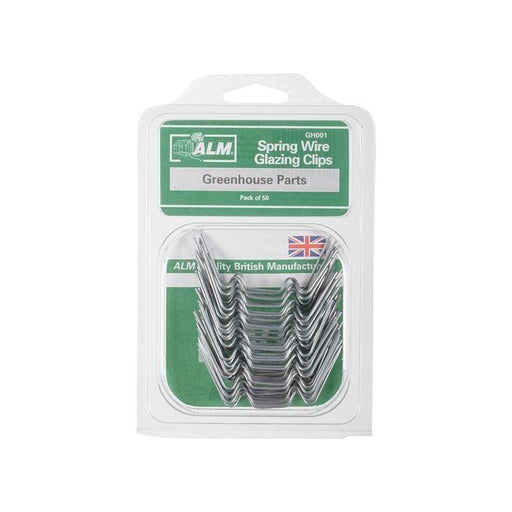 Alm Manufacturing GH001 W Glazing Clips Pack of 50 ALM Manufacturing - RockBottom Northampton 