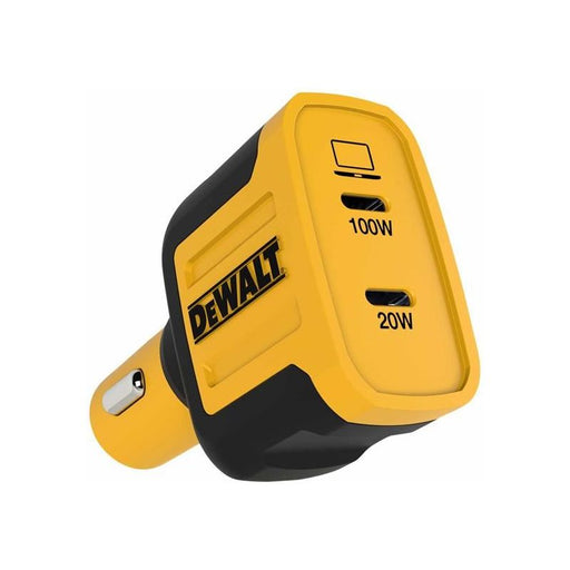 Dewalt Telecoms 2-Port PPS PD Car Charger 120W DEWALT Telecoms - NorthantsTrade Northampton