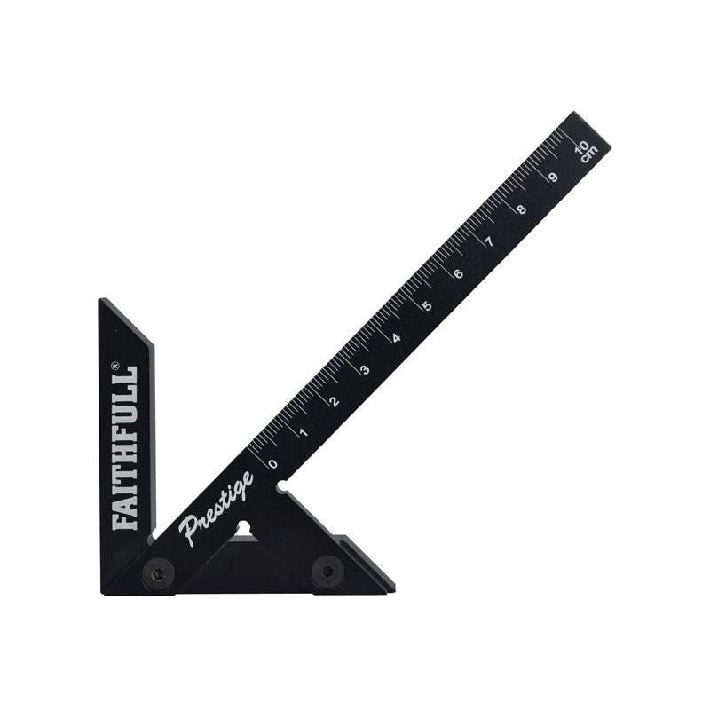 Faithfull Prestige Centre Finder Gauge Black Aluminium 100mm Faithfull - RockBottom Northampton