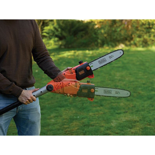 Black + Decker PS7525 Corded Pole Saw 25cm Bar 800W 240V BLACK + DECKER - RockBottom Northampton
