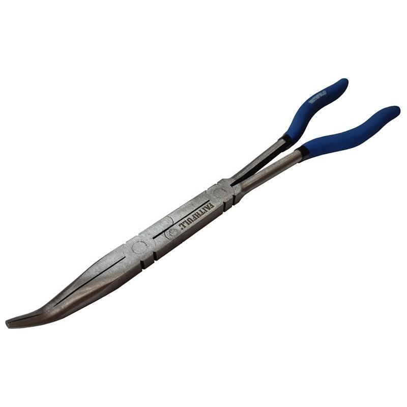 Faithfull Long Reach Bent Nose Pliers 335mm (13in) Faithfull - RockBottom Northampton