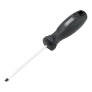 Draper Slotted Hard Grip Screwdriver, 4.0 x 100mm Draper - Town Tools