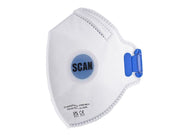 Scan Fold Flat Disposable Mask Valved FP2 Protection (Pack 10) Scan - RockBottom Nothampton