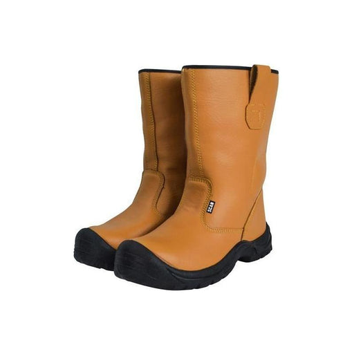 Scan Texas Lined Rigger Boots Tan UK 10 EUR 44 Scan - RockBottom Nothampton