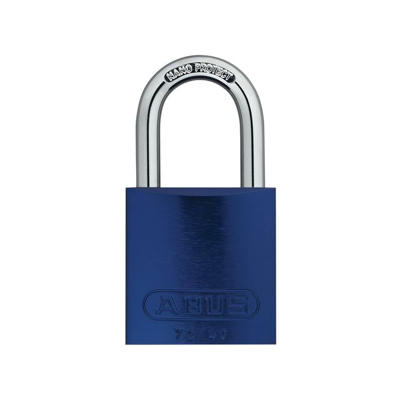 Abus Mechanical 72/40mm Aluminium Padlock Blue Keyed Alike TT60121 ABUS Mechanical - RockBottom Northampton 