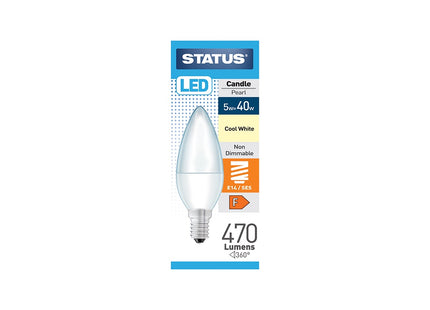 Status Candle 40w Cool White SES