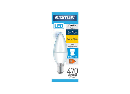 Status Candle 40w Warm White SBC