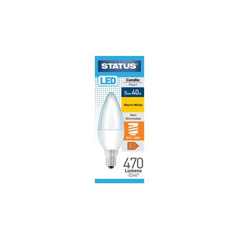 Status Candle 5w  Warm White Small Screw