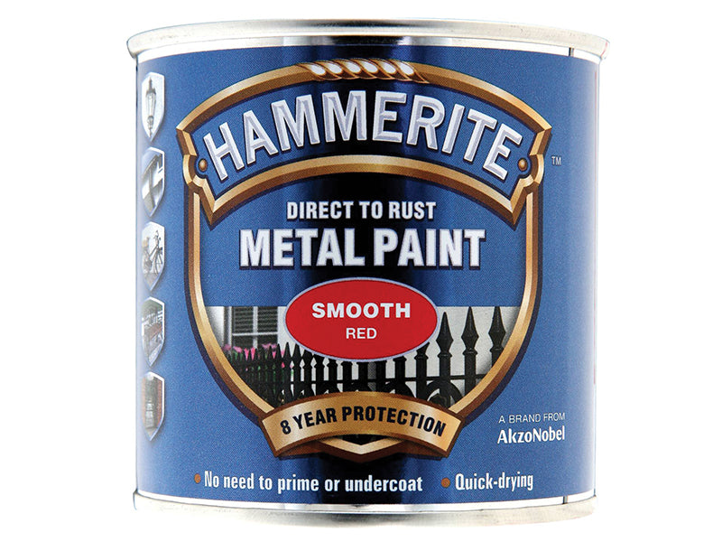 Hammerite Direct To Metal Smooth Red 250ml