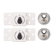 Abus Mechanical 141/200 Diskus® Integral Van Lock White & 26/70mm Diskus® Padlock Twin Pack ABUS Mechanical - RockBottom Northampton 