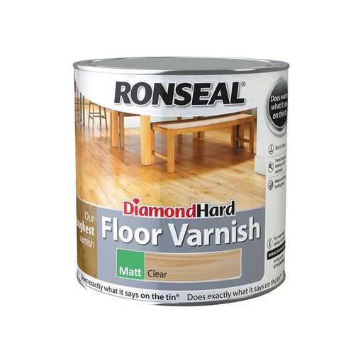 Ronseal Diamond Hard Floor Varnish Matt 2.5 litre Ronseal - RockBottom Nothampton