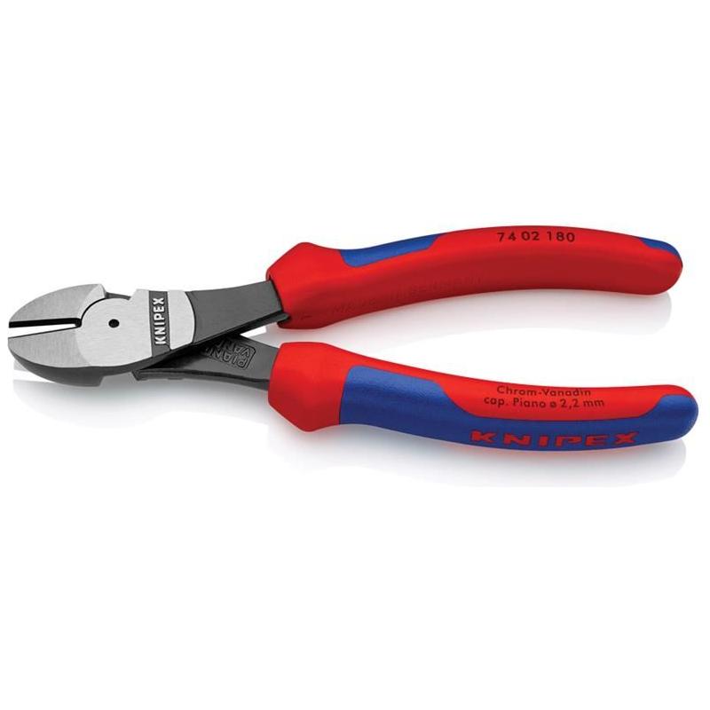 Knipex High Leverage Diagonal Cutters Multi-Component Grip 180mm Knipex - RockBottom Northampton