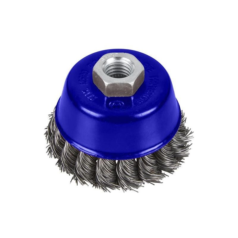 Bluespot Tools Twist Knot Cup Brush 75mm M14 X 2 BlueSpot Tools - RockBottom Northampton