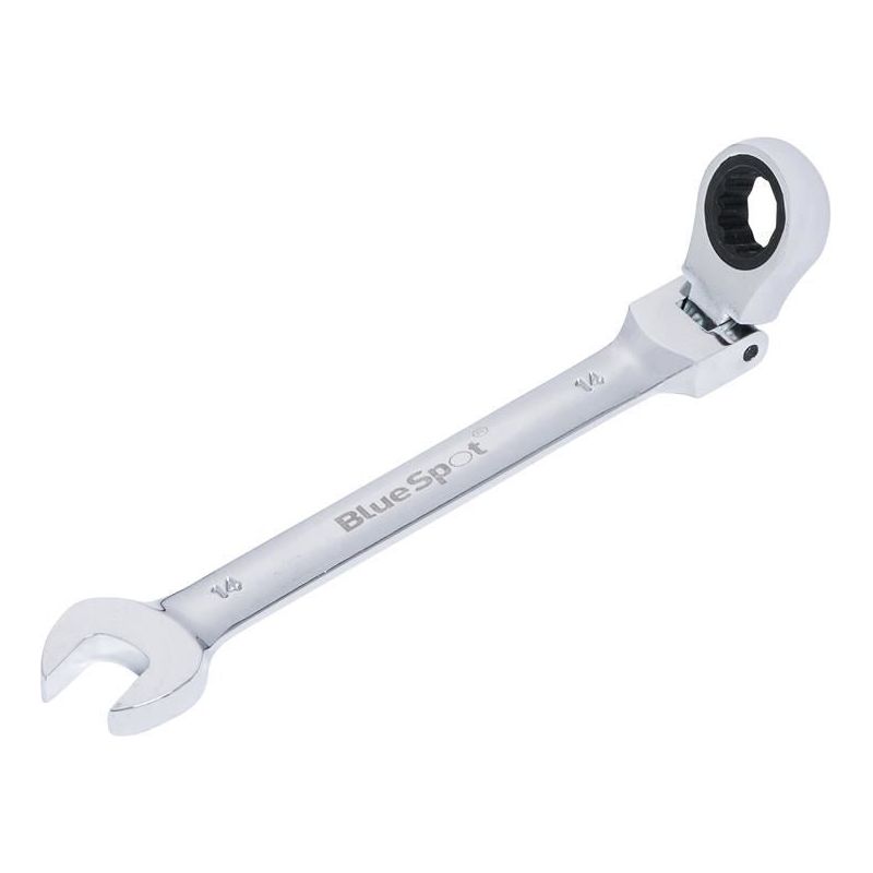 Bluespot Tools 180° Flexible Head Ratchet Spanner 14mm BlueSpot Tools - RockBottom Northampton