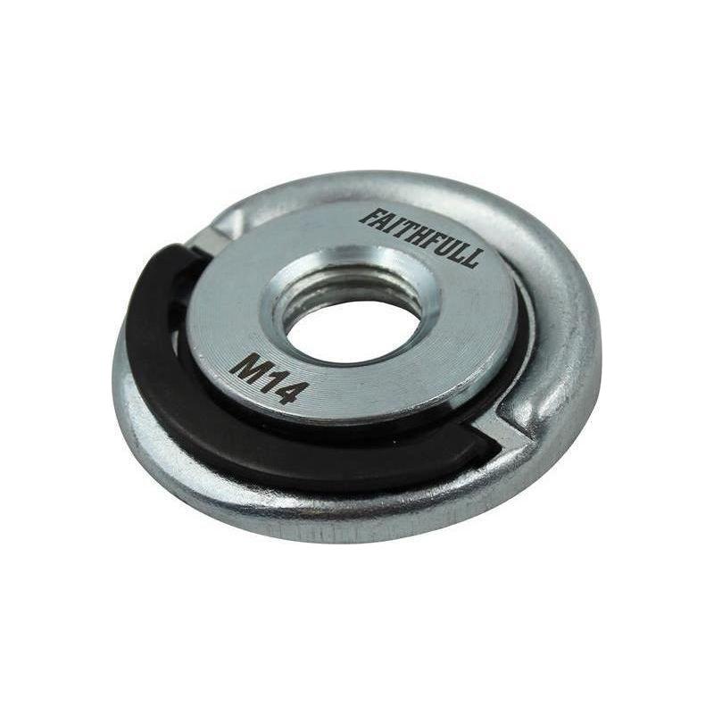 Faithfull Fixtec Quick-Change Angle Grinder Locking Nut M14 Faithfull - RockBottom Northampton