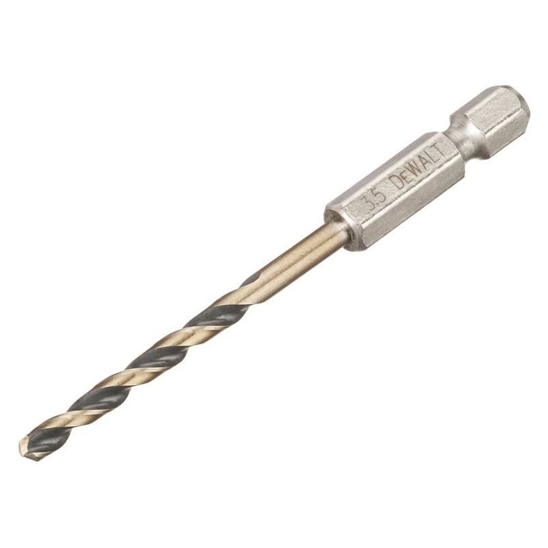 Dewalt Power Tools BLACK&GOLD Hex HSS-G Drill Bit 3.5mm DeWALT Power Tools - RockBottom Northampton