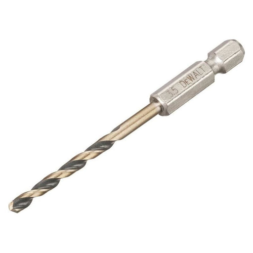 Dewalt Power Tools BLACK&GOLD Hex HSS-G Drill Bit 3.5mm DeWALT Power Tools - RockBottom Northampton