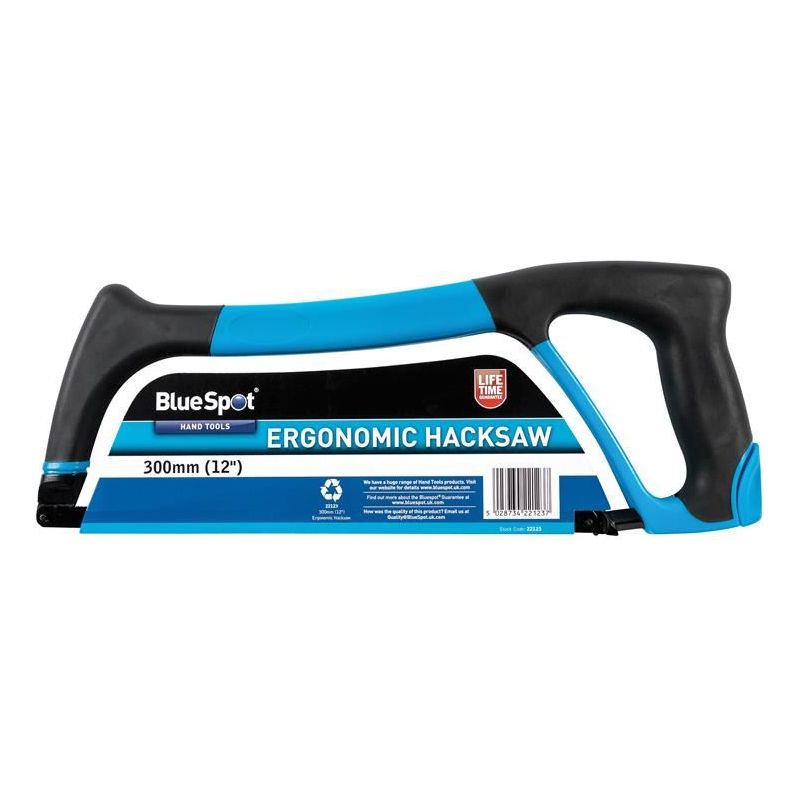 Bluespot Tools Ergonomic Hacksaw 300mm (12in) BlueSpot Tools - RockBottom Northampton
