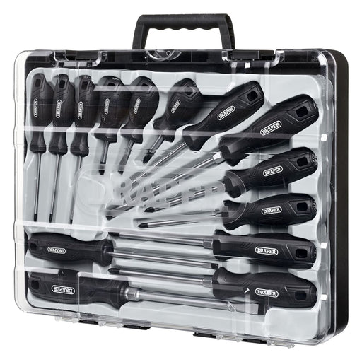 Draper Hard Grip Screwdriver Set (14 Piece) Draper - Town Tools