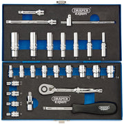 Draper Metric Socket Set, 1/4" Sq. Dr. (26 Piece) 16476 Draper - Town Tools 