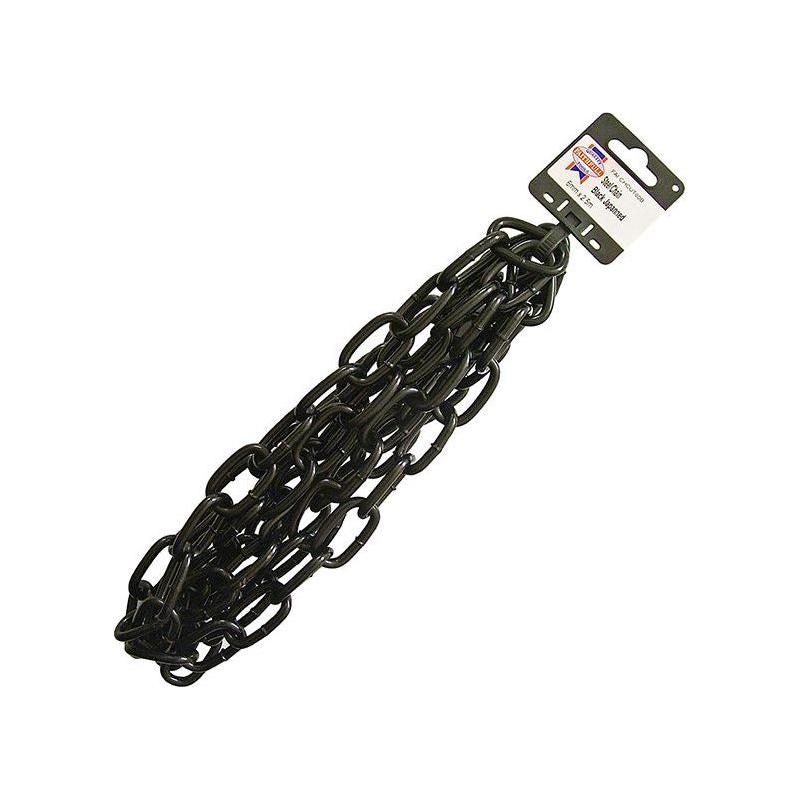 Faithfull Black Japanned Chain 6.0mm x 2.5m - Max. Load 250kg Faithfull - RockBottom Northampton