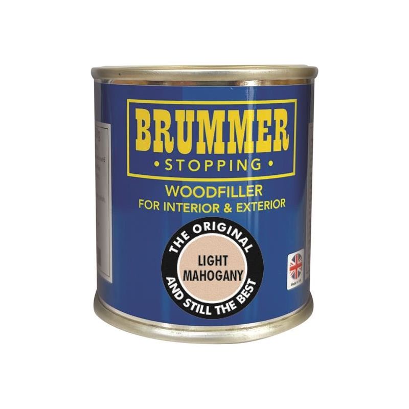 Brummer® Wood Filler Light Mahogany 250g Brummer® - RockBottom Northampton