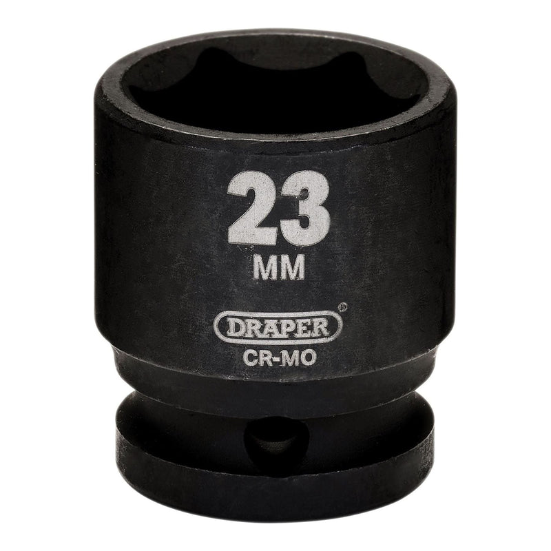 Draper Draper HI-TORQ Metric Impact Socket, 1/2" Sq. Dr., 23mm Draper - Town Tools