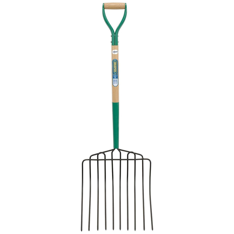 Draper 10 Prong Manure Fork with Wood Shaft and MYD Handle 63578 Draper - Town Tools 